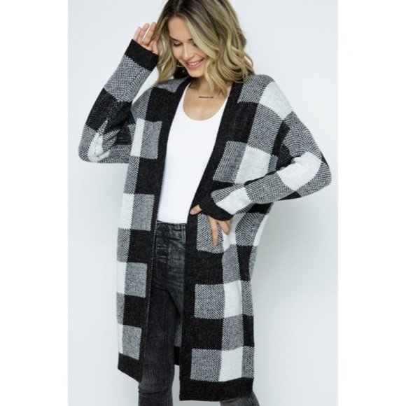 ASPEN CHECKERED CARDIGAN - Picture 3 of 3